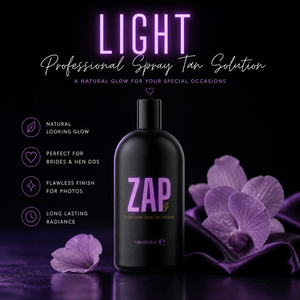 1L Light Professional Spray Tan Solution